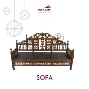 wooden maharaja sofa