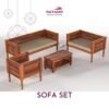 wooden sofa set