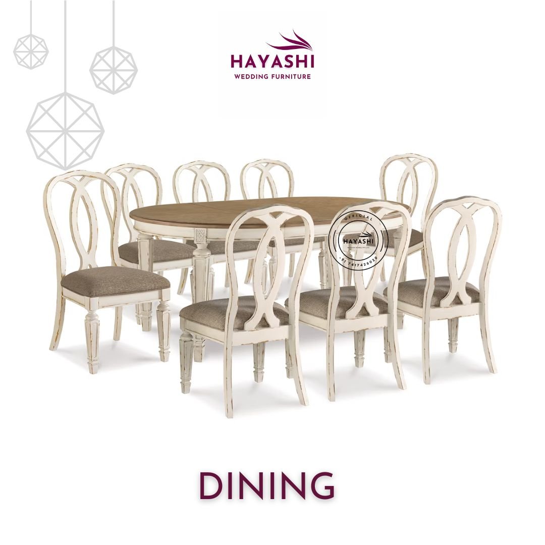 New 8 Seater Stunning Dining Set For Wedding and Events