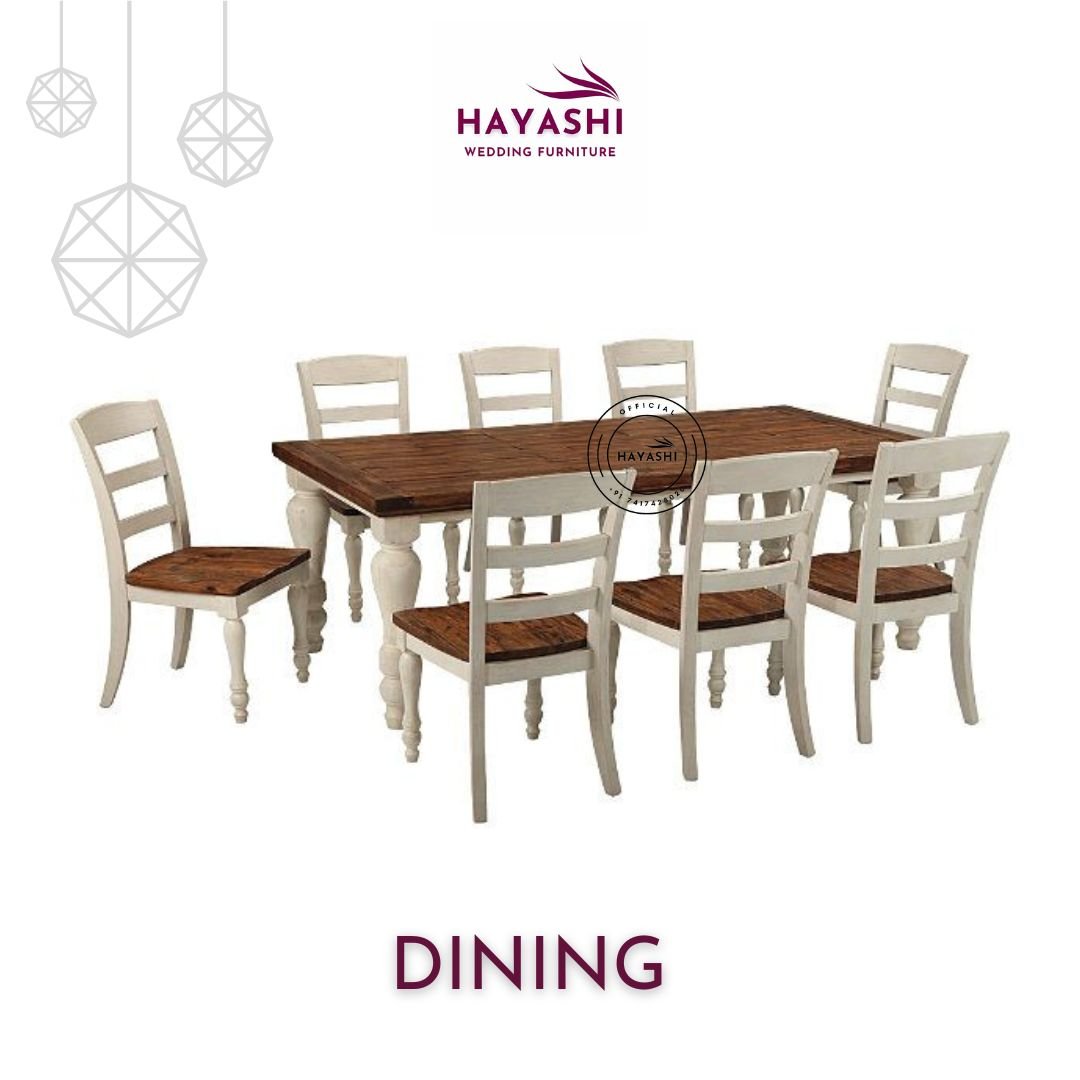 New 8 Seater Stunning Dining Set For Wedding and Events