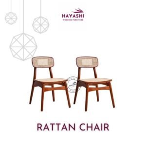 pair of rattan chair