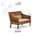 wooden sofa
