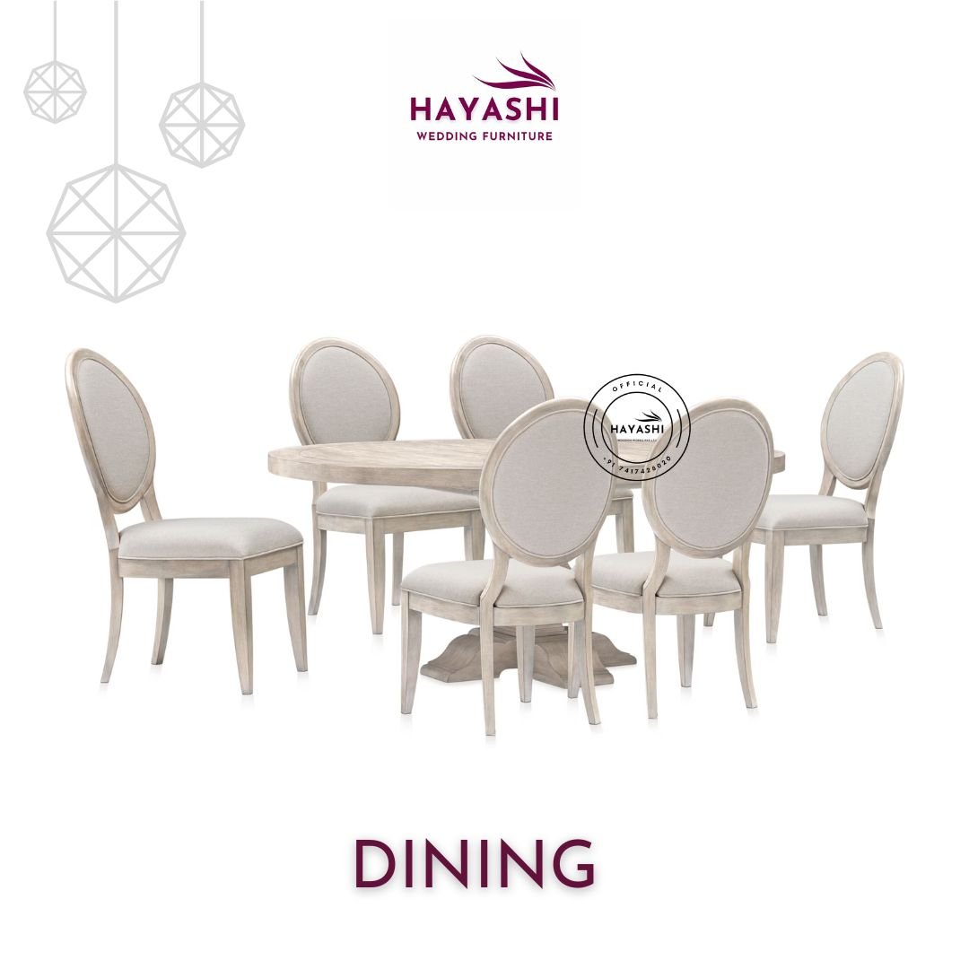 New 6 Seater Stunning Dining Set For Wedding and Events