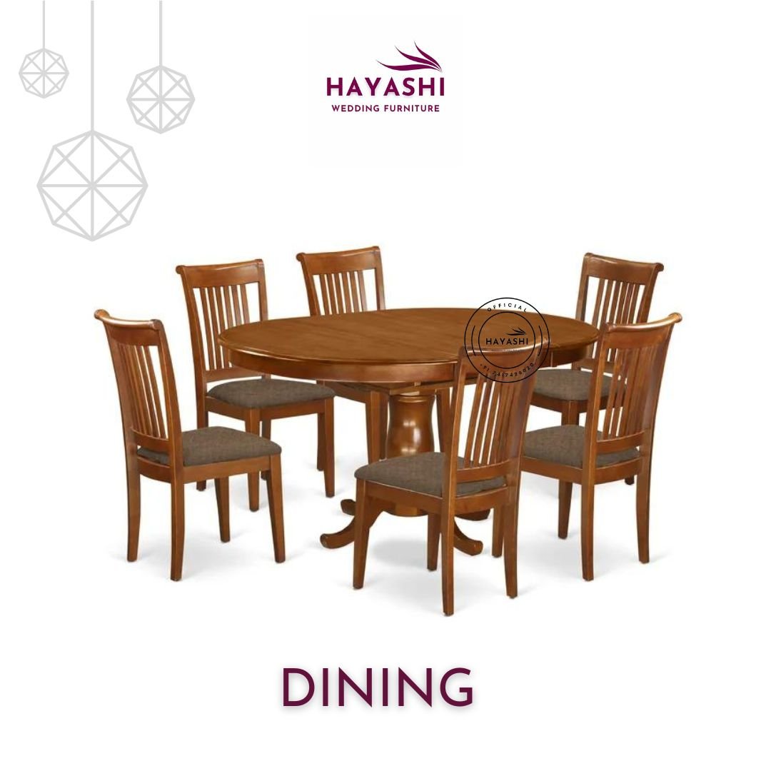 New 6 Seater Stunning Dining Set For Wedding and Events