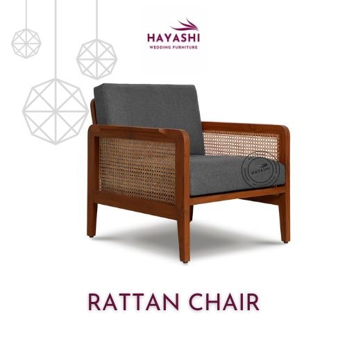 Hayashi rattan wooden chair 