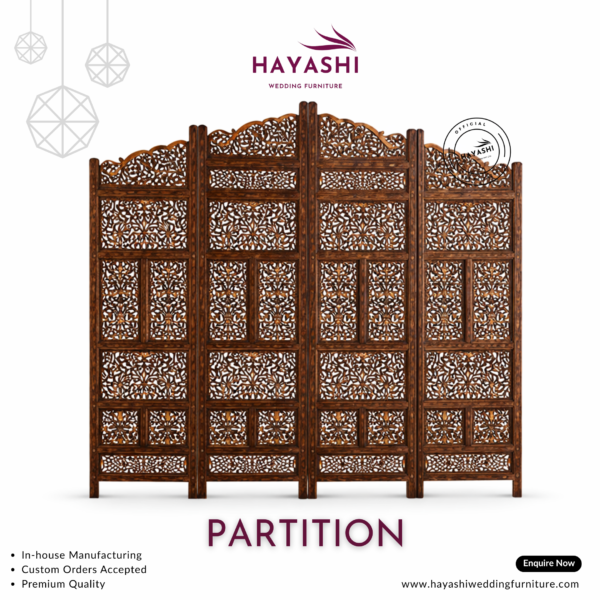Royal Handcrafted Wooden Partition
