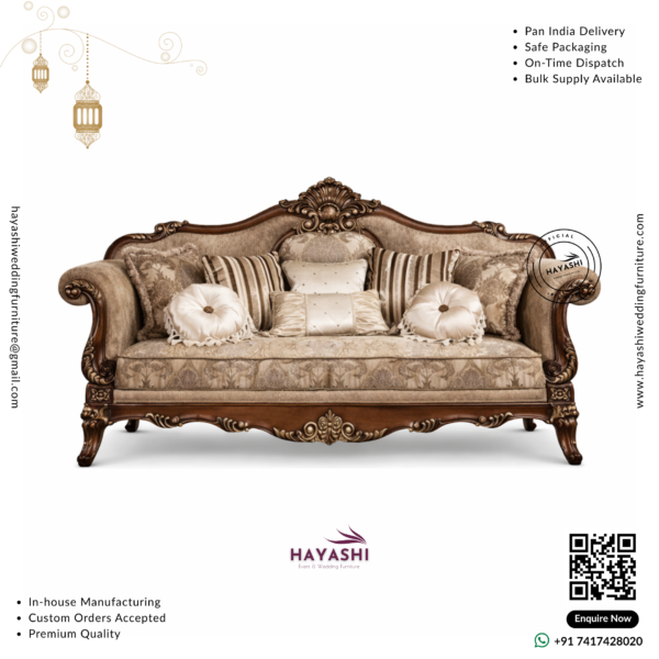 Royal Maharaja Teak Sofa