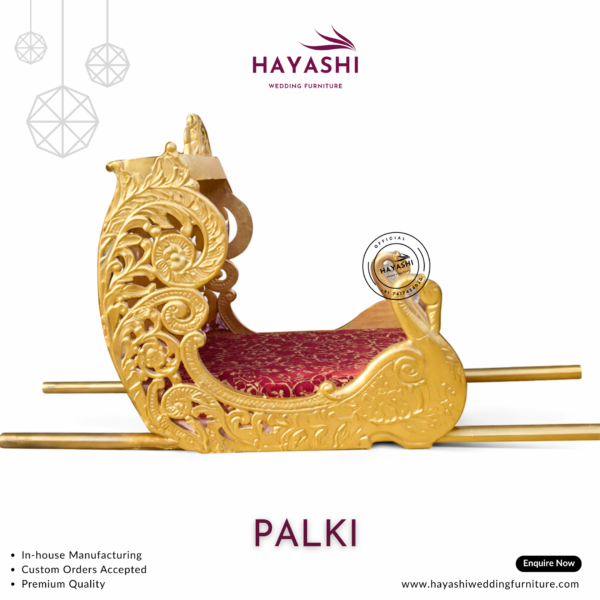 Wooden Wedding Palki