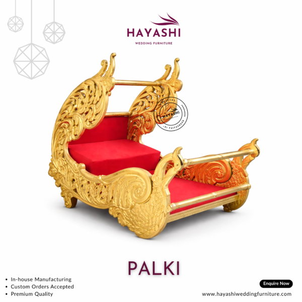 Wooden Wedding Palki