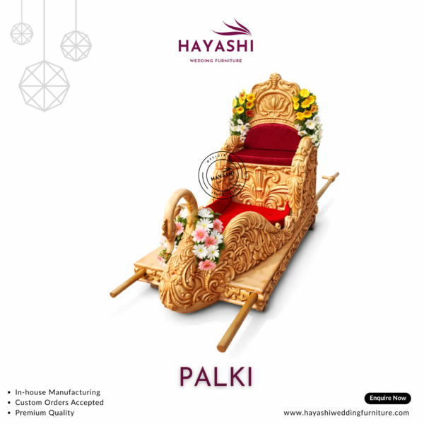 Wooden Wedding Palki