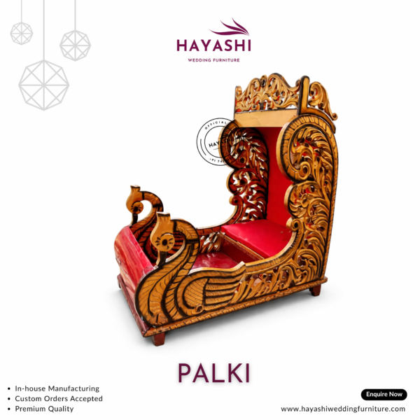 Wooden Wedding Palki