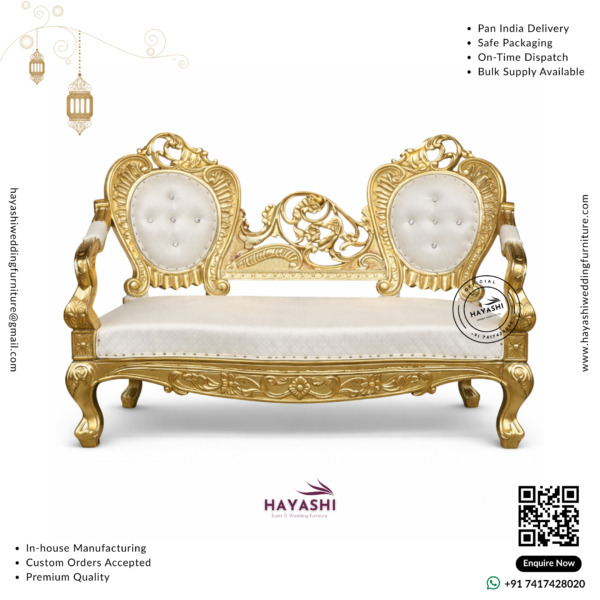 Golden Victoria Wedding & Event Sofa