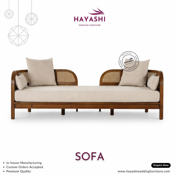Premium Handcrafted Modern Wooden Sofa