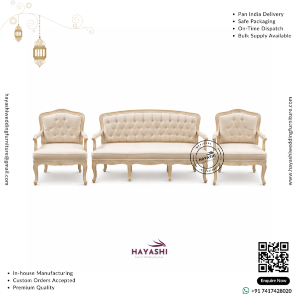Wooden Sofa Set For Wedding & Event