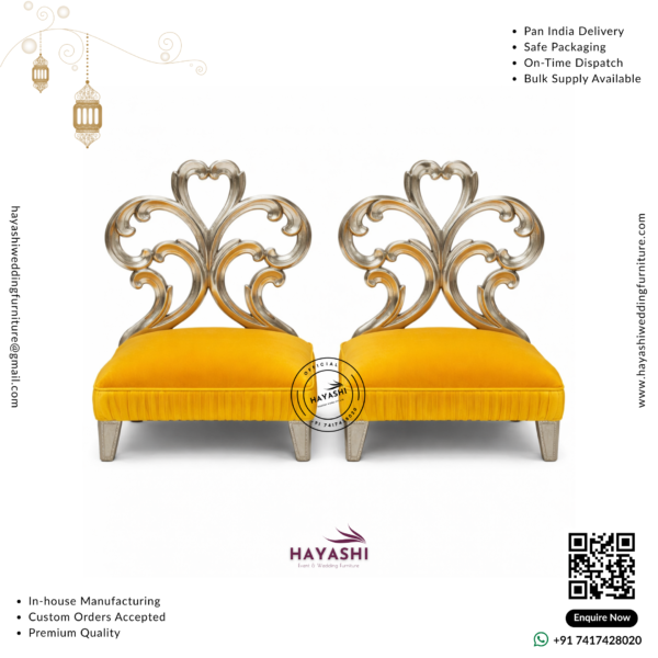 Mandap & Vidhi Chair Set For Wedding & Event