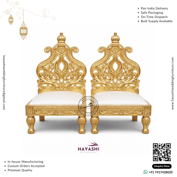 Mandap & Vidhi Chair Set For Wedding & Event
