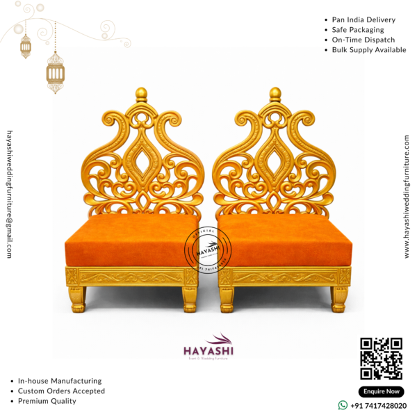 Mandap & Vidhi Chair Set For Wedding & Event