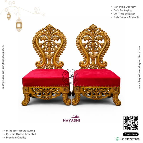 Mandap & Vidhi Chair Set For Wedding & Event