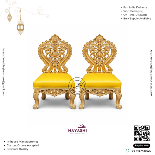 Mandap & Vidhi Chair Set For Wedding & Event