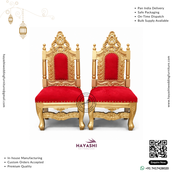 Mandap & Vidhi Chair Set For Wedding & Event