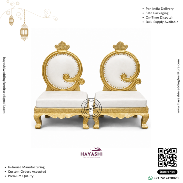Mandap & Vidhi Chair Set For Wedding & Event