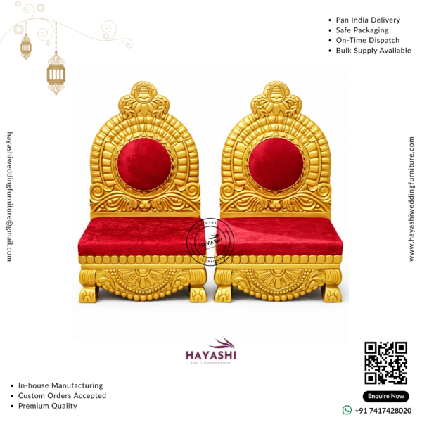 Mandap & Vidhi Chair Set For Wedding & Event