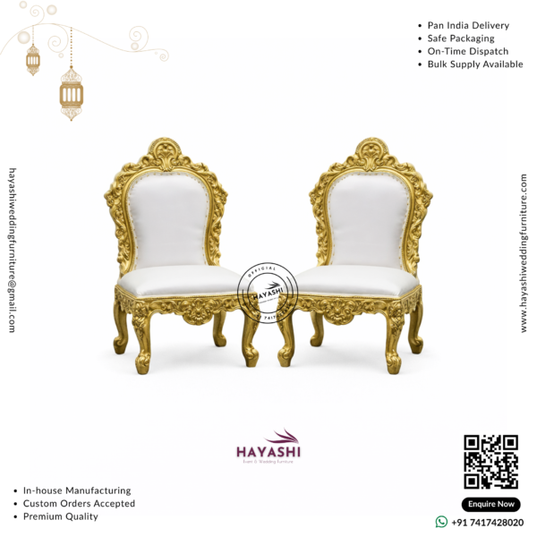 Mandap & Vidhi Chair Set For Wedding & Event