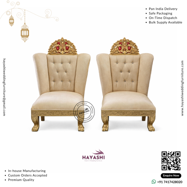 Mandap & Vidhi Chair Set For Wedding & Event