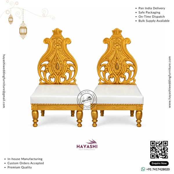 Mandap & Vidhi Chair Set For Wedding & Event