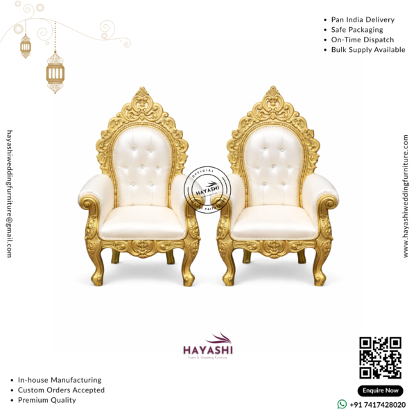 Mandap & Vidhi Chair Set For Wedding & Event