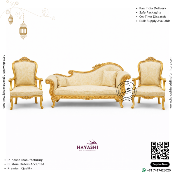 Wooden Sofa Set For Wedding & Event