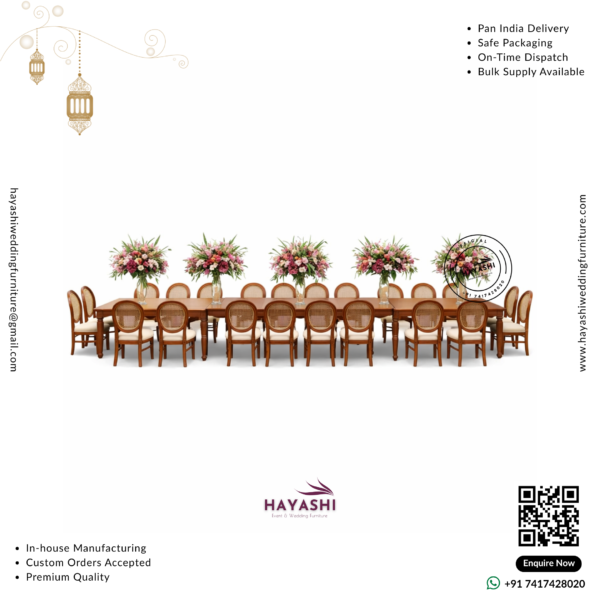 Dining Set For Wedding & Event