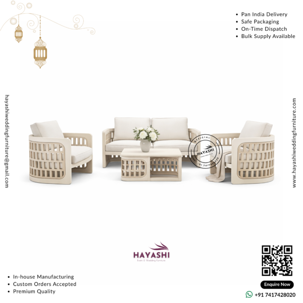 Wooden Sofa Set For Wedding & Event