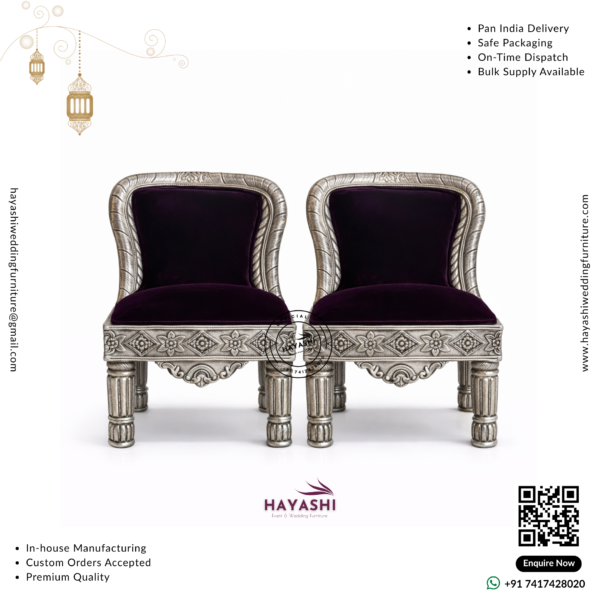 Mandap & Vidhi Chair Set For Wedding & Event