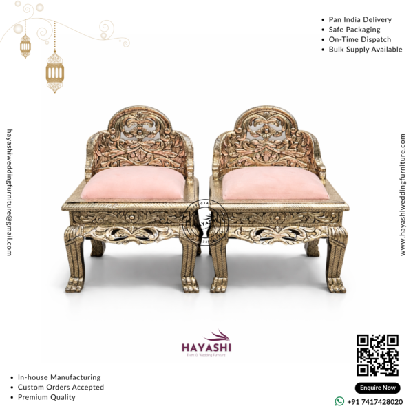 Mandap & Vidhi Chair Set For Wedding & Event