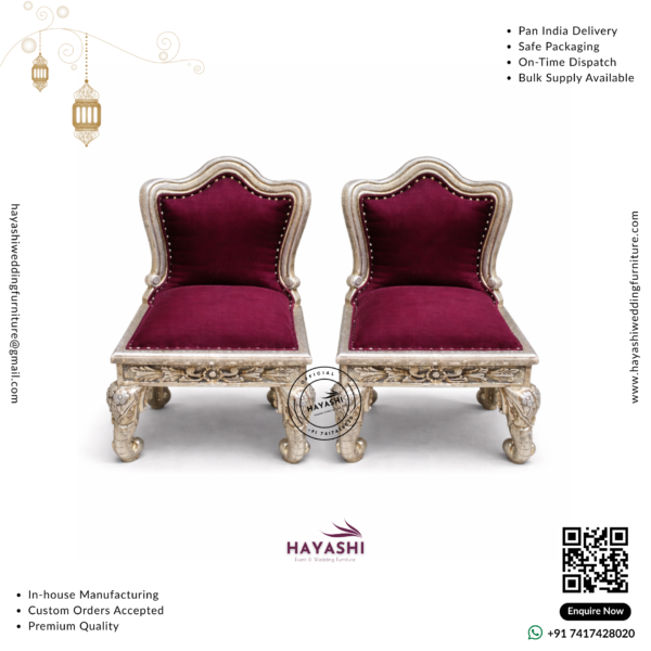 Mandap & Vidhi Chair Set For Wedding & Event