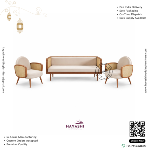 Wooden Sofa Set For Wedding & Event