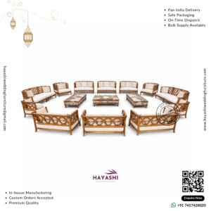 Wooden Sofa Set For Wedding & Event